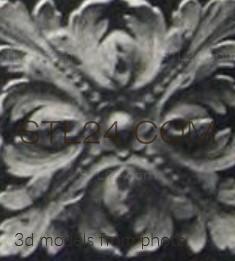 Розетки (ROSETTE_0529 -  | 3D model 3DSMAX / OBJ / STL) 3D модель для ЧПУ станка